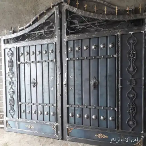 درب طرح ساده درب فلزی حیاط ساده