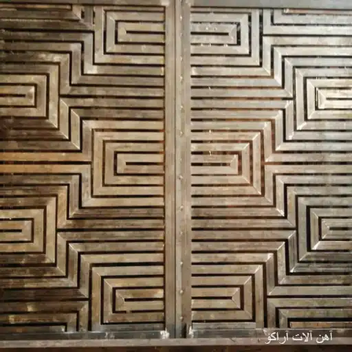 درب طرح ساده درب فلزی حیاط ساده