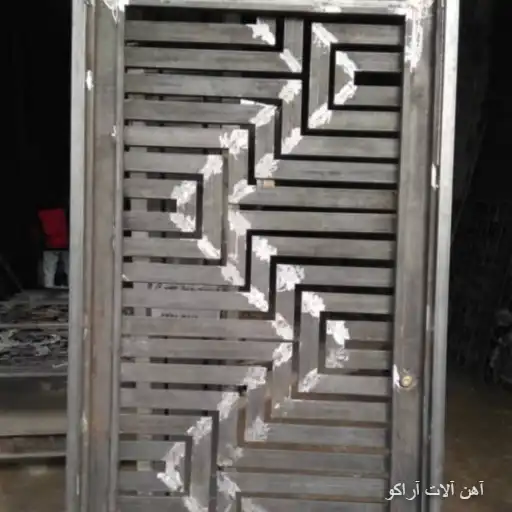 درب طرح ساده درب فلزی حیاط ساده