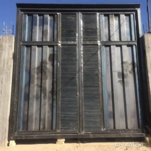 درب طرح ساده درب فلزی حیاط ساده