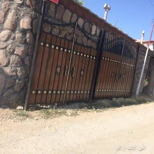 درب طرح چوب درب فلزی طرح چوب