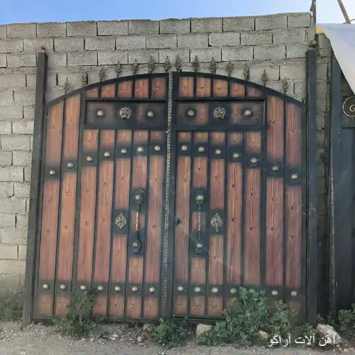 درب طرح چوب درب فلزی طرح چوب