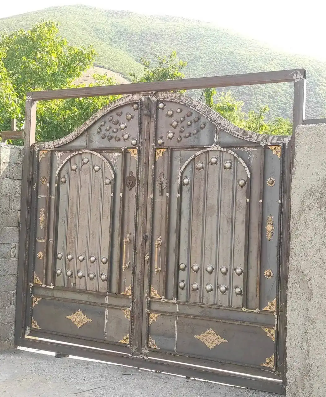 درب طرح ساده درب فلزی حیاط ساده